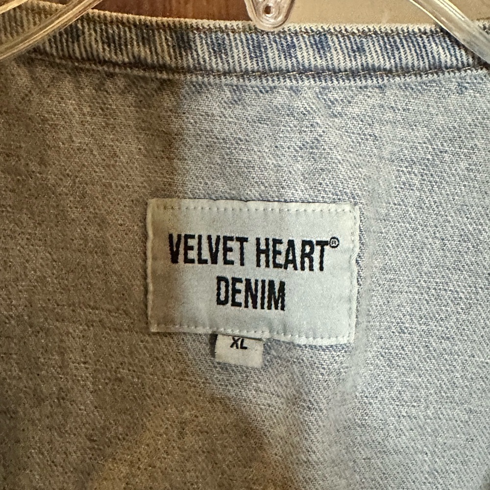 Velvet Heart Soft Blue Denim Shirt - Picture 2 of 3